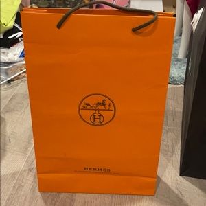 Hermes paper bag size 16,5”x 11”x 4”